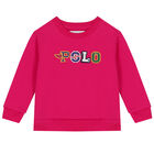 Baby Girls Pink Logo Tracksuit, 1, hi-res