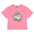 Girls Pink Tiger Logo T-Shirt, 1, hi-res