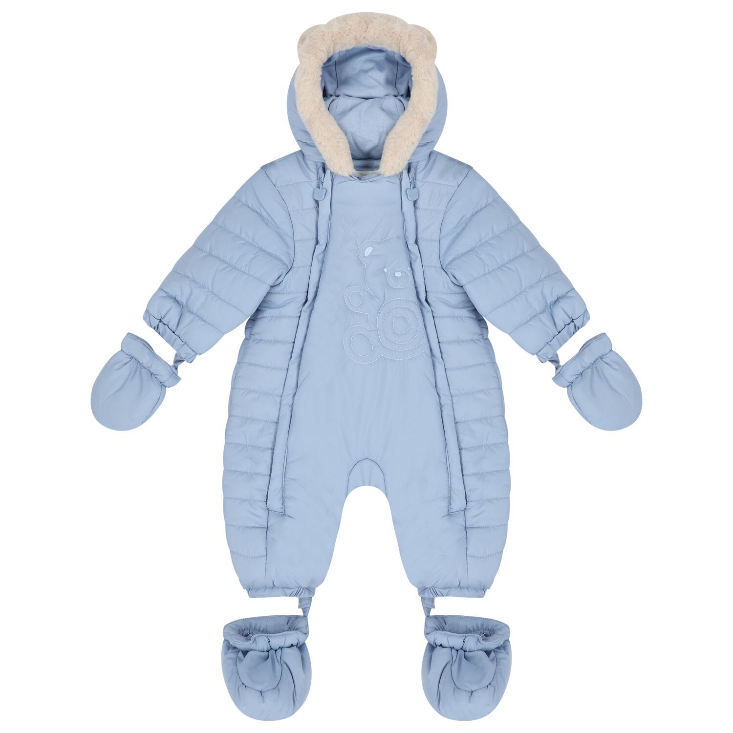 Baby Boys Logo Teddy Bear Snowsuit, 3, hi-res image number null