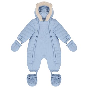 Baby Boys Logo Teddy Bear Snowsuit