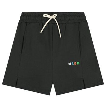 Boys Black Logo Shorts