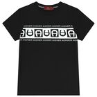 Boys Black Logo T-Shirt, 2, hi-res