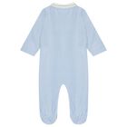 Baby Boys Blue Embroidered Babygrow, 2, hi-res