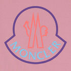 Younger Girls Pink Logo Long Sleeve Top, 1, hi-res