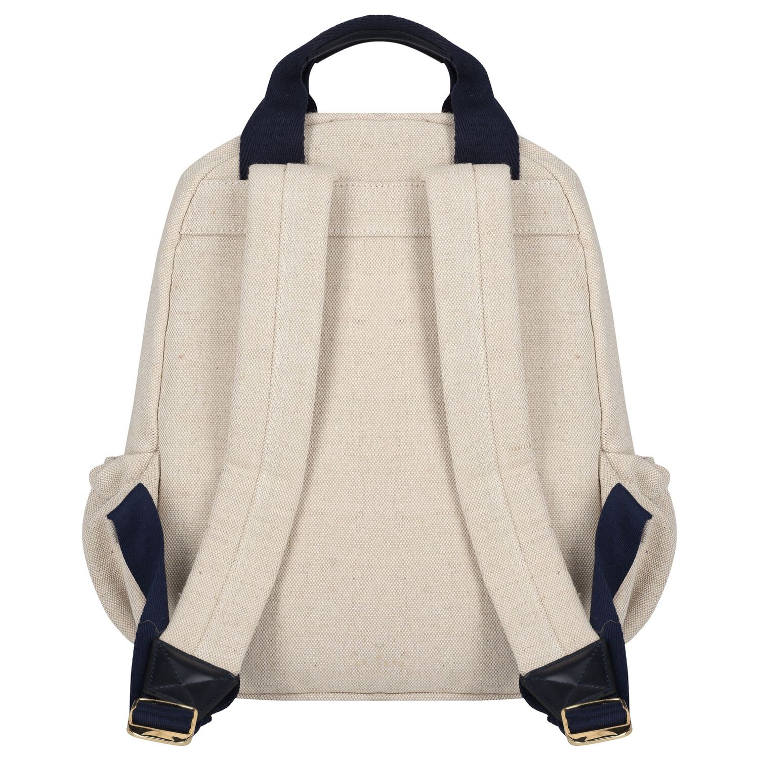 Girls Beige Logo Backpack, 1, hi-res