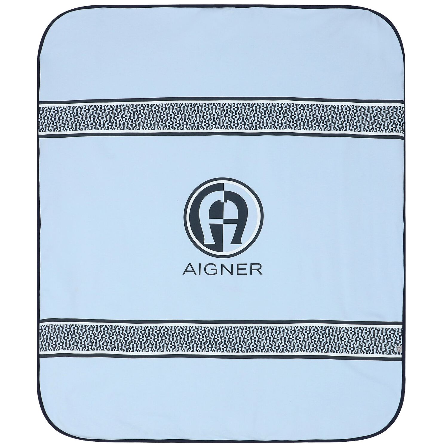 Baby Boys Blue & White Logo Baby Set, 1, hi-res