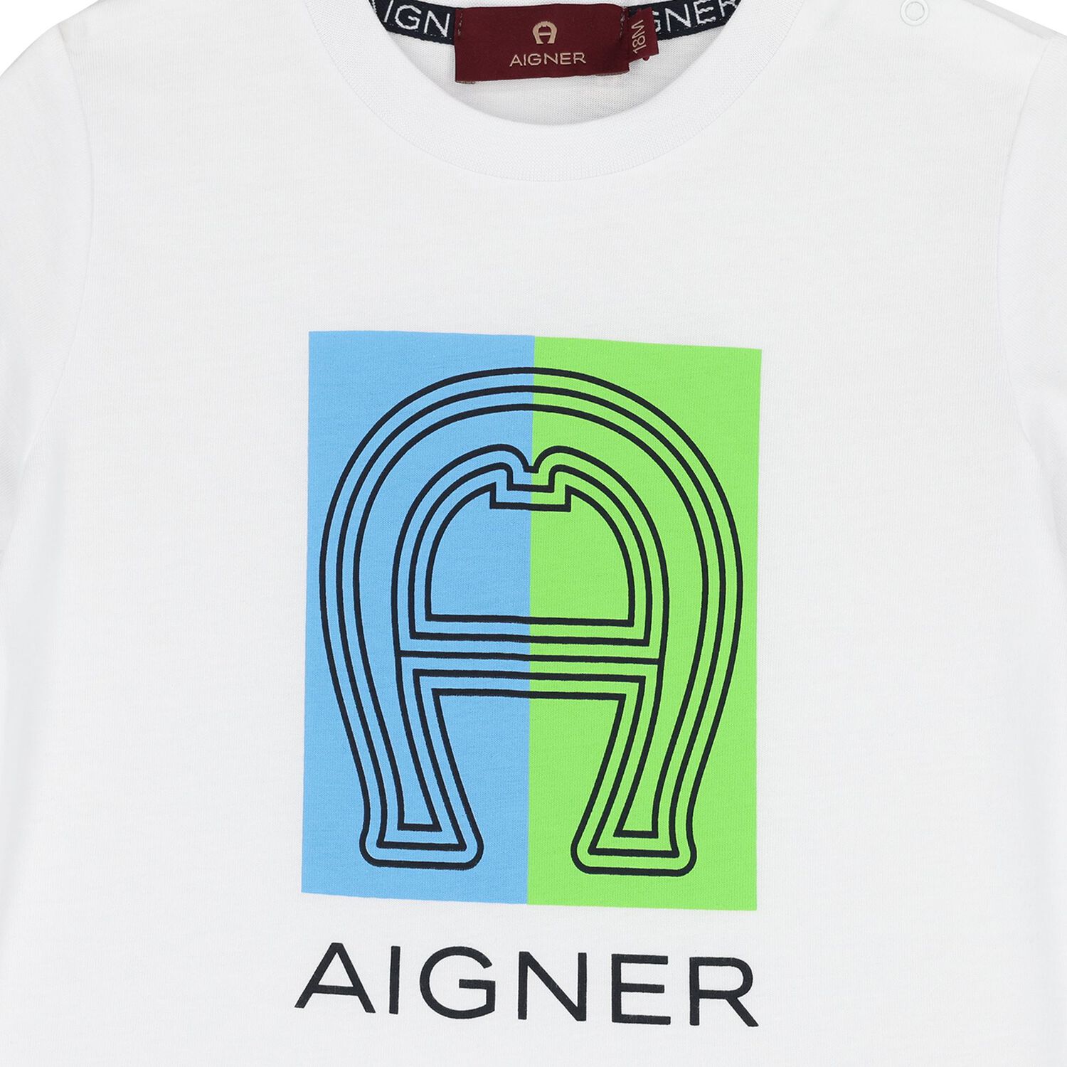 Younger Boys White Logo T-Shirt, 1, hi-res
