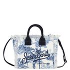 Girls White & Blue Vanity Jungle Mini Handbag ( 22cm ), 1, hi-res