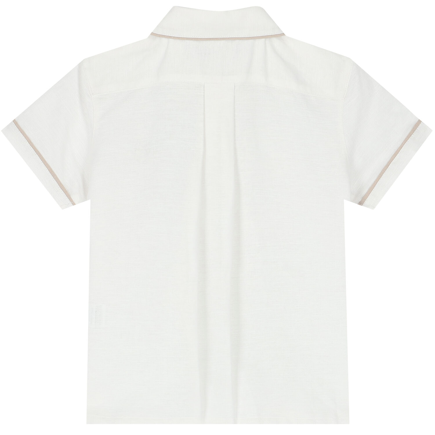 Boys White Logo Shirt, 1, hi-res