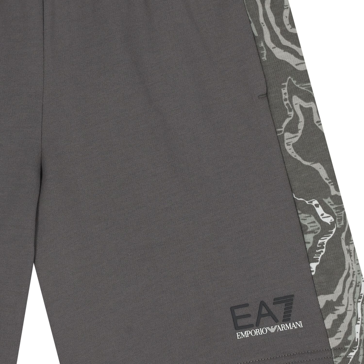 Boys Grey Logo Shorts, 1, hi-res