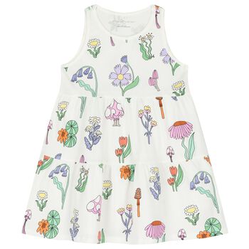 Girls Ivory Flower Dress