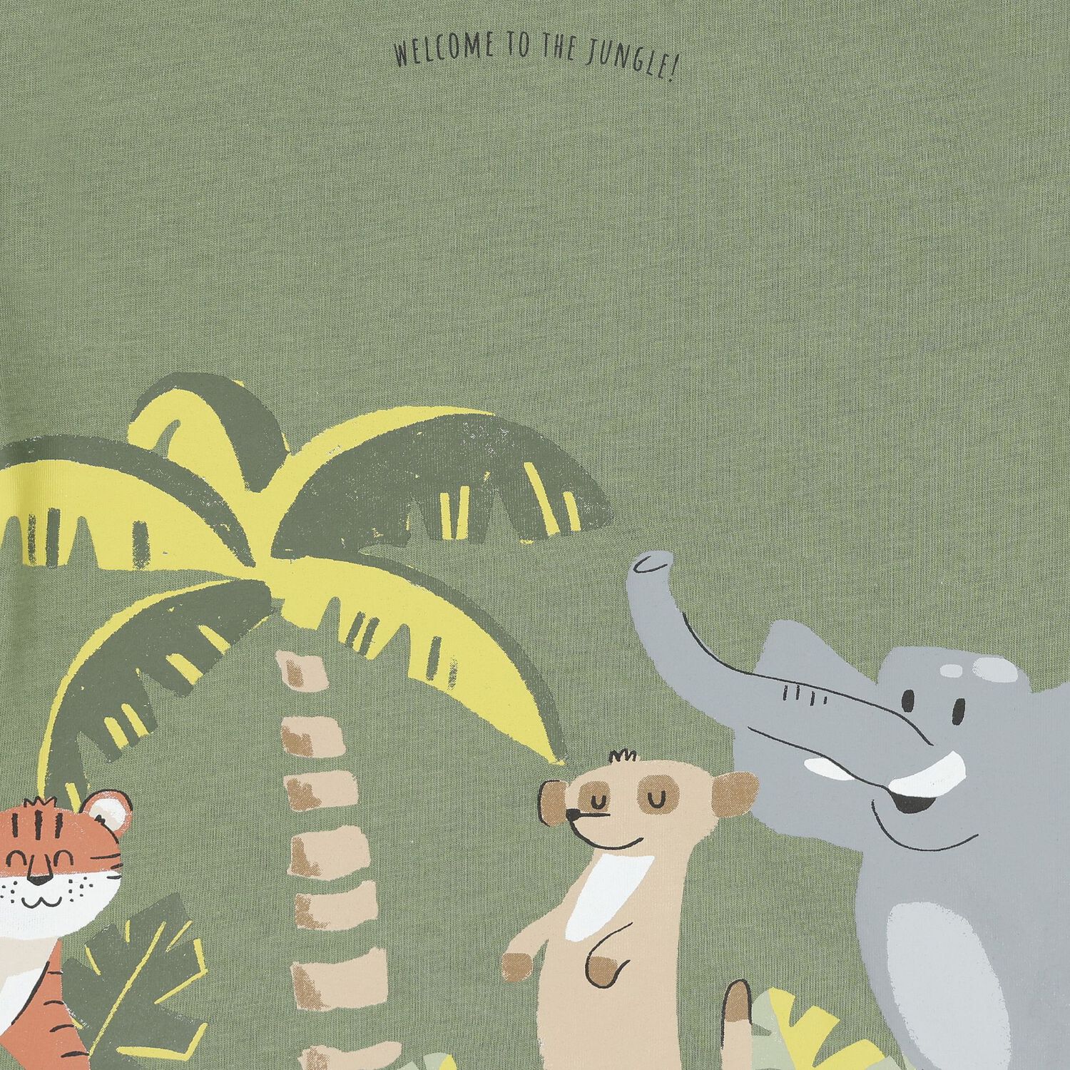 Younger Boys Green Jungle T-Shirt, 1, hi-res image number null