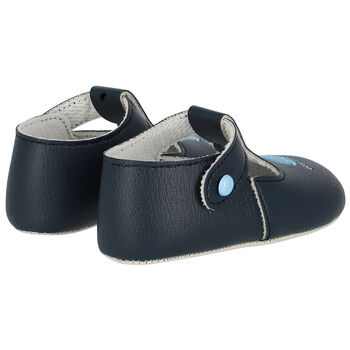 Baby Boys Navy Blue Pre Walker Shoes