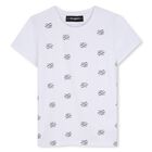 Girls Mini Me White Rhinestones Logo T-Shirt, 1, hi-res