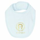 Baby Blue Logo Bib, 2, hi-res