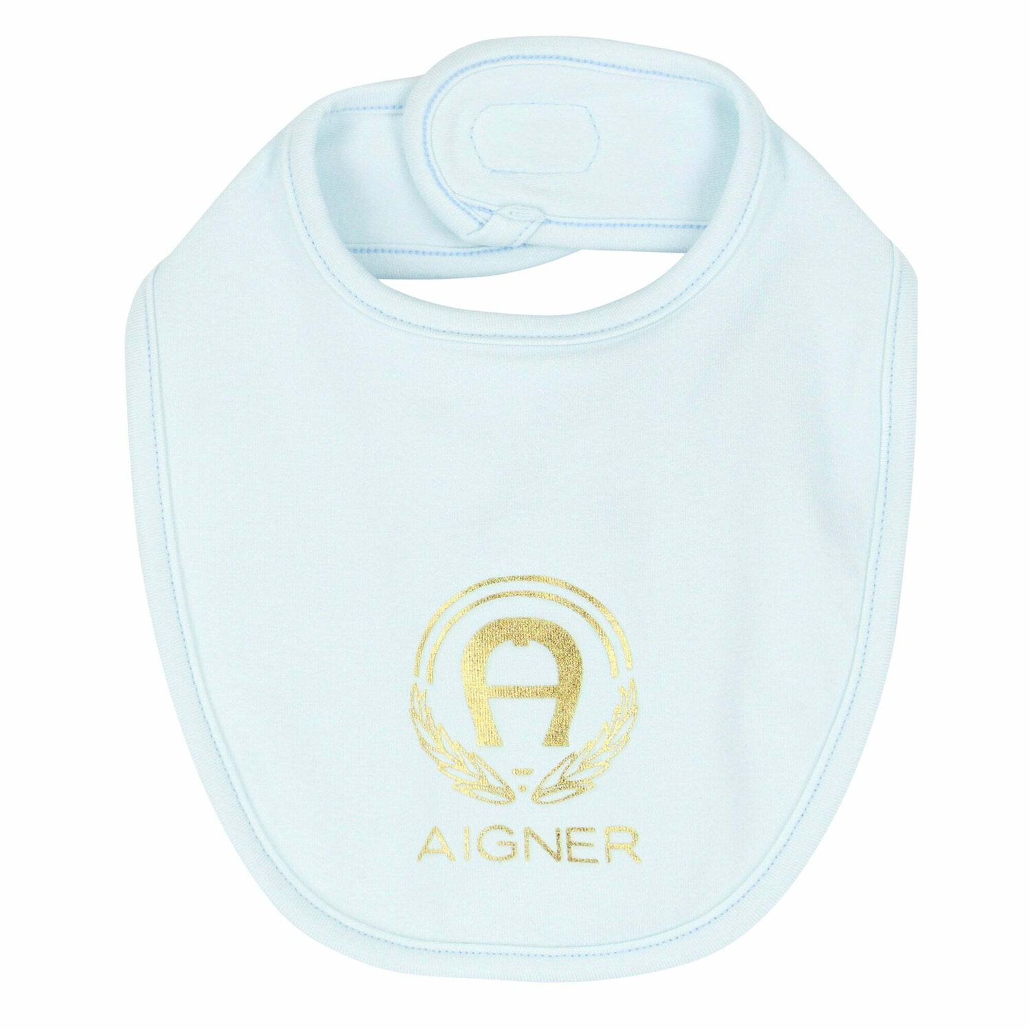 Baby Blue Logo Bib, 2, hi-res