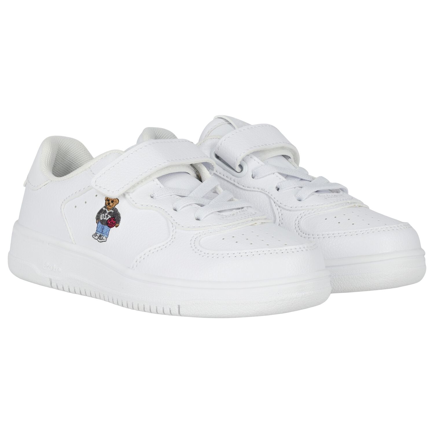 White Teddy Bear Trainers, 1, hi-res