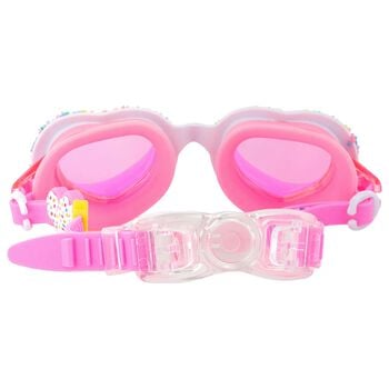 Girls Pink Heart Swimming Goggles