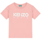 Girls Pink Logo T-Shirt, 1, hi-res