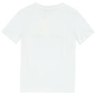 Boys White Logo T-Shirt, 1, hi-res