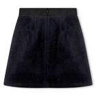 Girls Black Logo Skirt, 1, hi-res