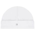 Baby Boys White Logo Hat, 1, hi-res