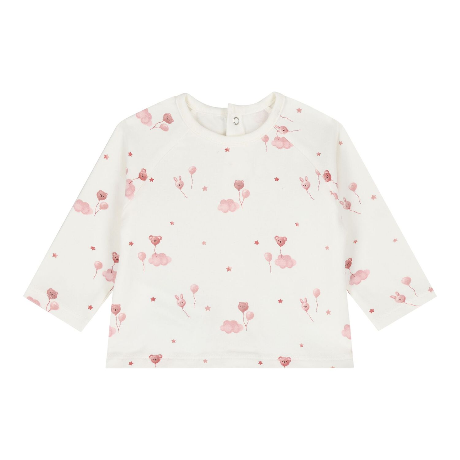 Baby Girls Pink & White Balloon Tracksuit ( 3 Piece ), 2, hi-res