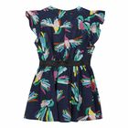 Girls Bird Printed Dress, 1, hi-res