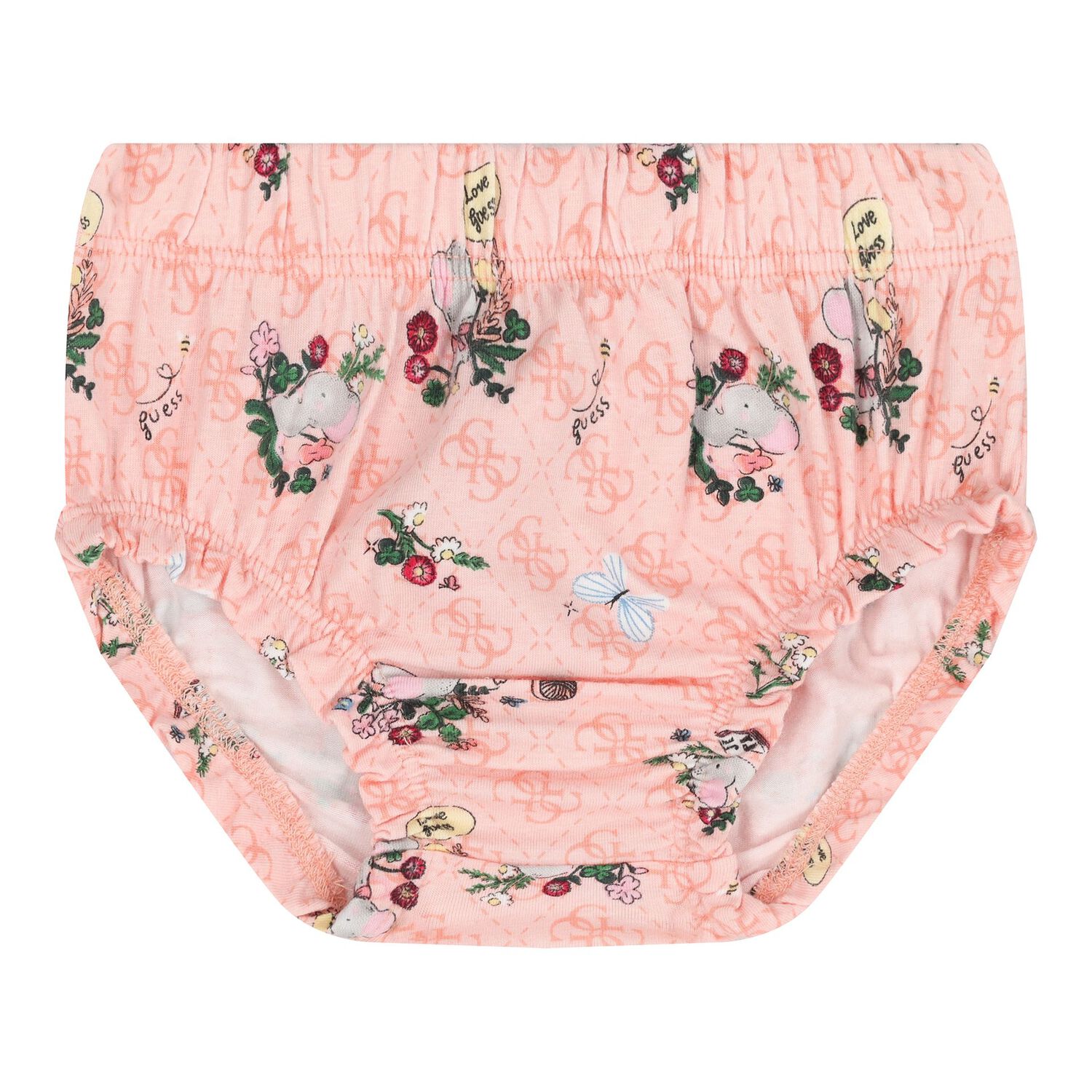 Baby Girls Pink Logo Dress Set, 1, hi-res