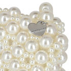 Girls Ivory Embellished Pearl Handbag, 1, hi-res
