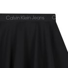 Girls Black Logo Skirt, 1, hi-res