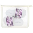 Girls White & Purple Majolica Sliders, 2, hi-res