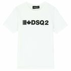 Boys White Logo T-Shirt, 2, hi-res