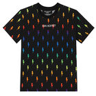 Boys Black Logo T-Shirt, 1, hi-res