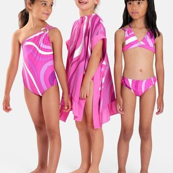 Girls Pink & Purple Marmo Kaftan