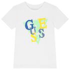 Boys White Logo T-Shirt, 1, hi-res