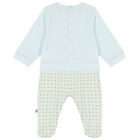 Blue & Gold Logo Babygrow, 2, hi-res