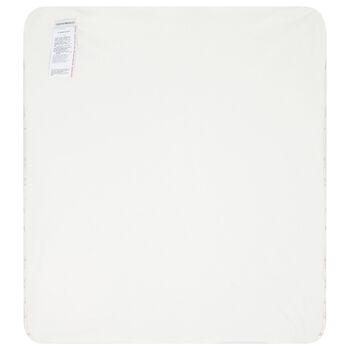 Baby Boys Ivory & Blue Logo Blanket
