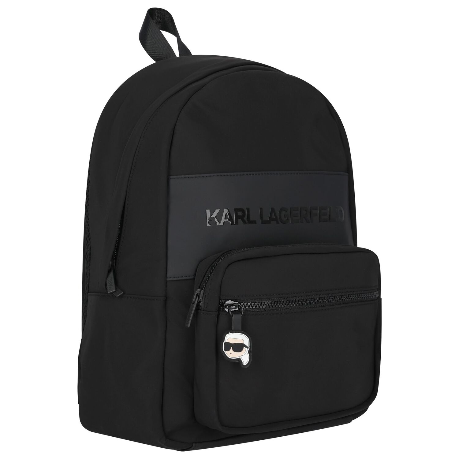 Boys Black Logo Backpack, 1, hi-res image number null