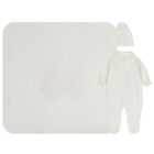 Baby Girls Ivory & Pink Bunny Babygrow Gift Set, 1, hi-res