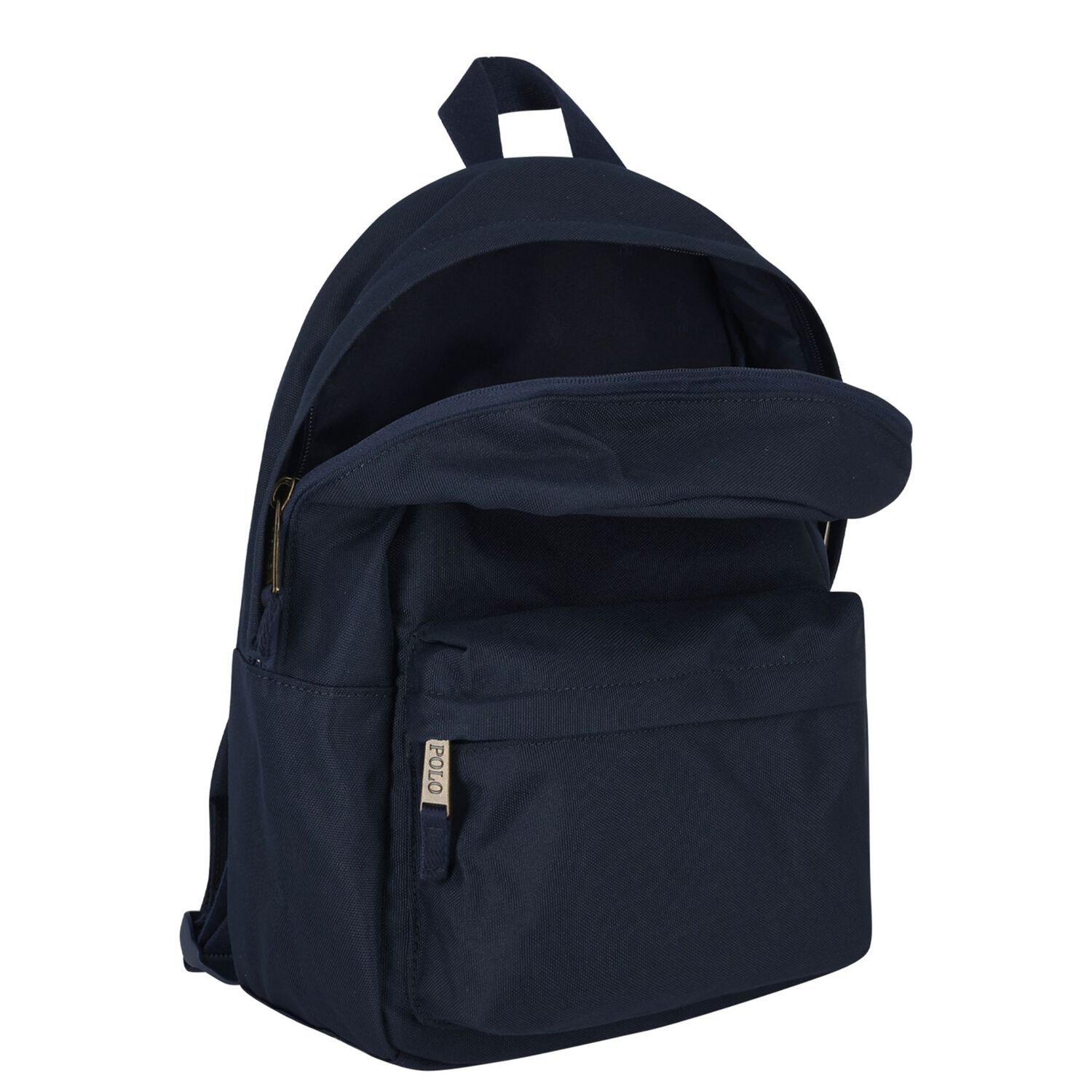Boys Navy Blue Canvas Polo Bear Backpack ( 40cm ), 1, hi-res