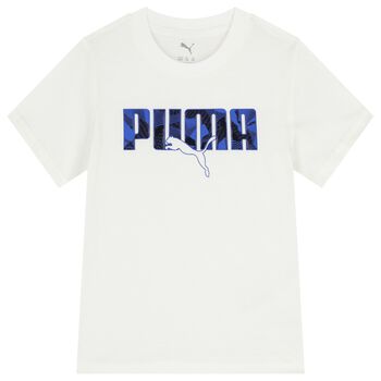 Boys White Logo T-Shirt