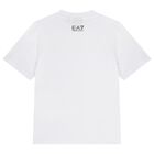 Boys White Logo T-Shirt, 1, hi-res
