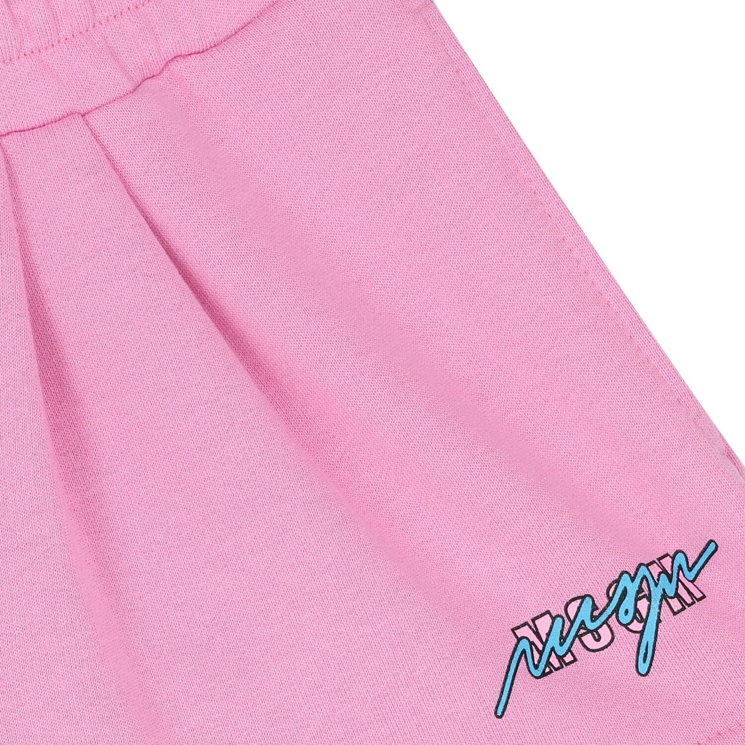 Girls Pink Logo Shorts, 2, hi-res