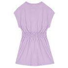Girls Purple Logo Dress, 1, hi-res