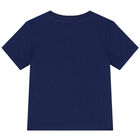Baby Boys Navy Blue Polo Bear T-Shirt, 1, hi-res