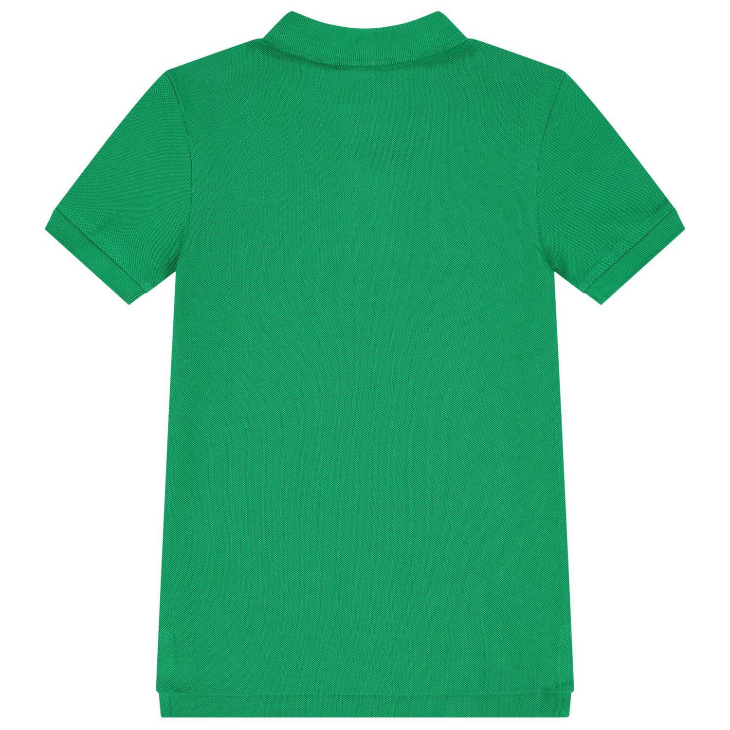 Boys Green Polo Bear Polo Shirt, 1, hi-res image number null