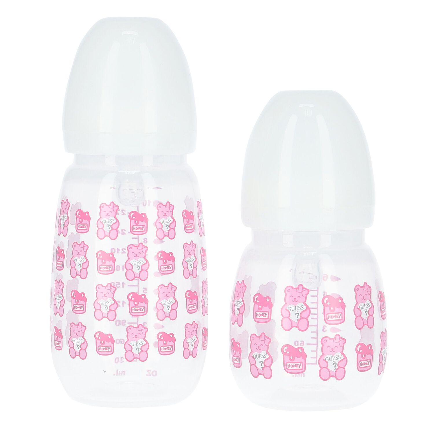 Baby Girls Pink & White Teddy Bear Baby Bottles Gift Set, 1, hi-res