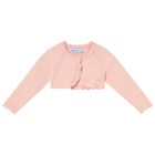 Younger Girls Pink Knitted Cardigan, 4, hi-res
