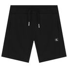 Boys Black Logo Shorts Set, 1, hi-res